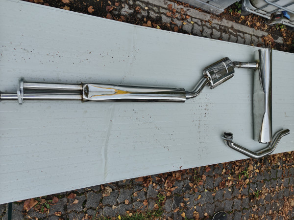 Auspuffanlage ab Hosenrohr BMW Baureihe E9 3,0 CS CSi CSL Edelstahl neu top!