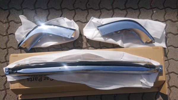 Front bumper (US: fender) 3-piece, BMW E10 15-2002 tii Touring from 04/1971, NEW!