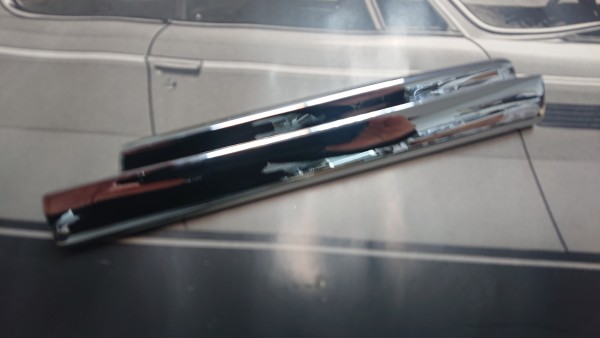 Door handle outside left/handle strip top left, BMW series E9 2.5-3.0 CSI CSL, NEW!